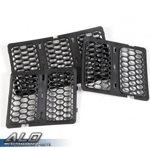 Solid Spare Fit For 2014-2016 Jeep Grand Cherokee Front Grille Inserts Mesh Honeycomb Cover
