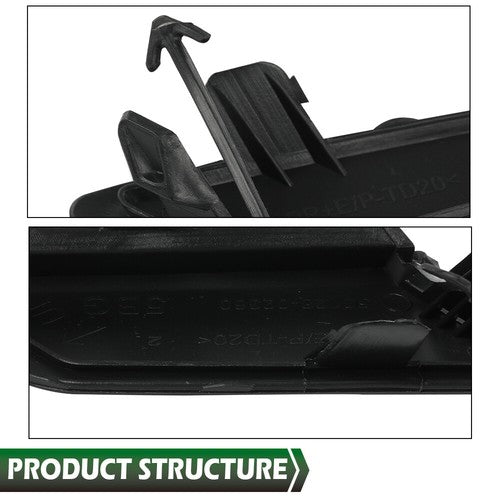 Solid Spare Front Bumper Tow Eye Hook Cover Cap 5212812320 For 2020-22 Toyota Corolla LE XLE