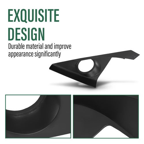 Solid Spare Carbon Fiber Look Door Stereo Speaker Cover Fit For 2016-2021 Honda Civic 10th