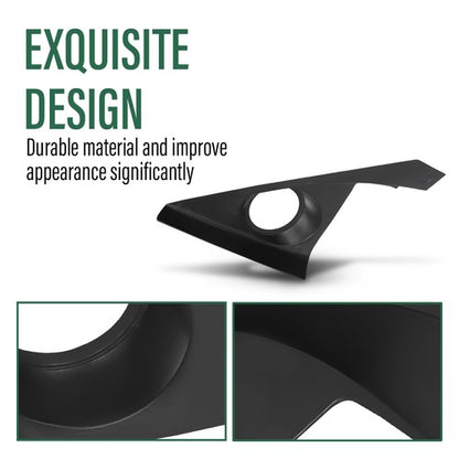 Solid Spare Carbon Fiber Look Door Stereo Speaker Cover Fit For 2016-2021 Honda Civic 10th