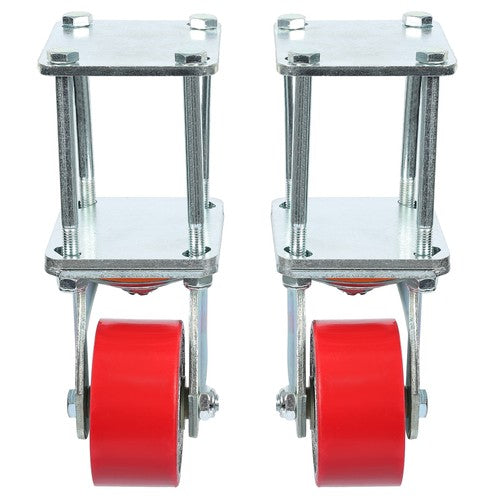 Solid Spare Hitch Mount Skid Wheel for RV Trailer 5th Wheel 2.5" or 3" Receivers Zinc-Plated