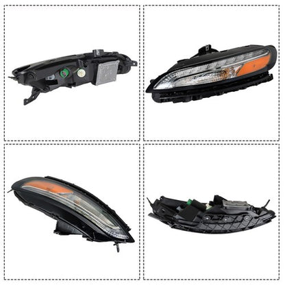 Solid Spare Single Left Headlight Replacement Halogen Clear Lens For Jeep Cherokee 2014-2018