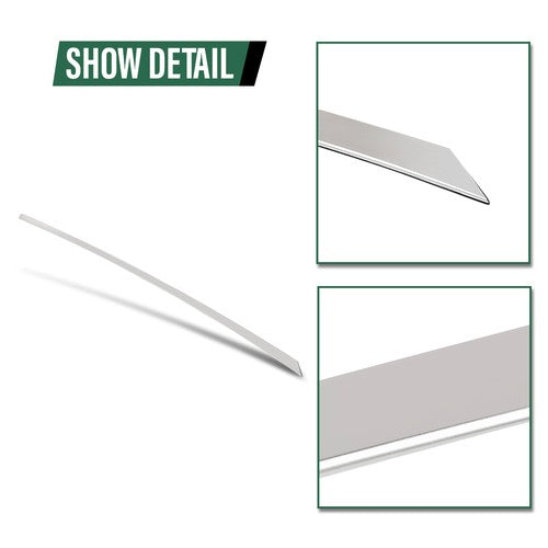 Solid Spare Fit For 11-15 Kia Optima Upper Door Panel Trim Chrome Molding Rear Left Side