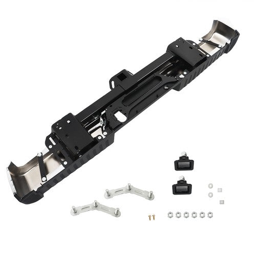 Solid Spare For Ford F-150 2015 2016-2020 Chrome Steel Rear Step Bumper Assembly w/ Max Tow