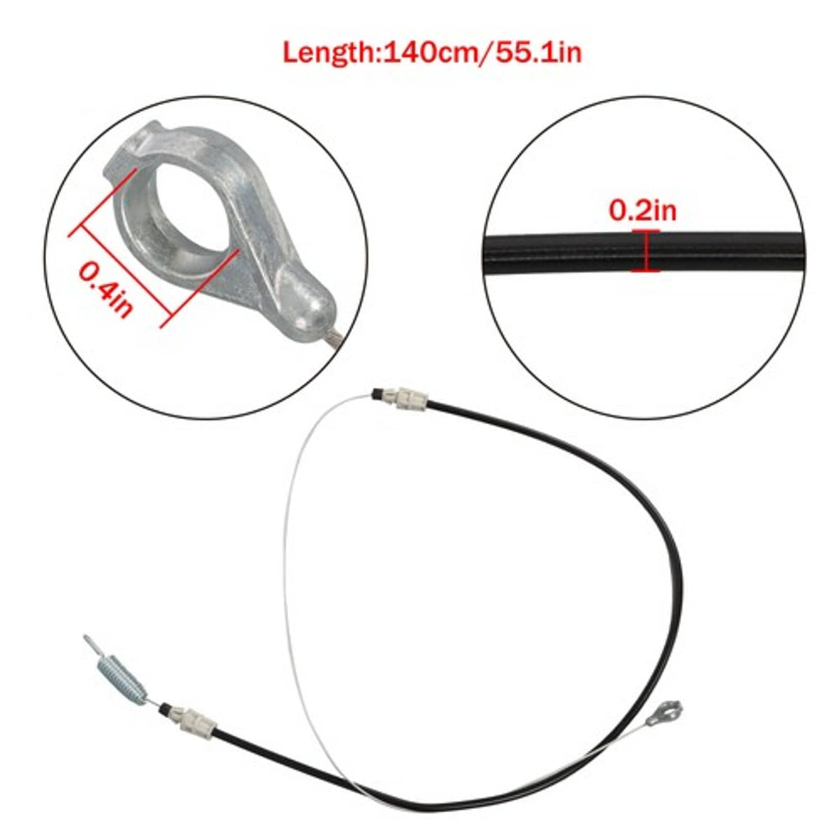 Solid Spare Wheel Clutch Cable Replace For 946-05149 746-0445 746-05149 CC800 Mower Cable