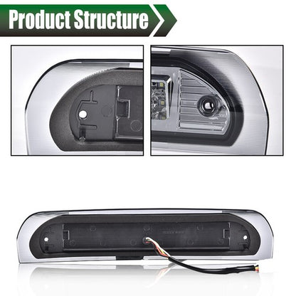 Solid Spare Smoked LED 3rd Tail Light Brake Lamp Fit For 02-09 Dodge Ram 1500 2500 3500