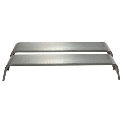 Solid Spare 2 PCS Steel Diamond Tread Plate Tandem Axle Trailer Fenders 10-1/4"x72-7/8"x13"