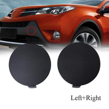 2PCS LH&RH Pair Front Bumper Tow Hook Cover Caps For Toyota RAV4 2013 2014 2015