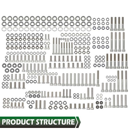 Solid Spare Fit For 87-06 Yamaha YFZ350 Banshee Stainless Steel Atv Bolt Screw Kit Set