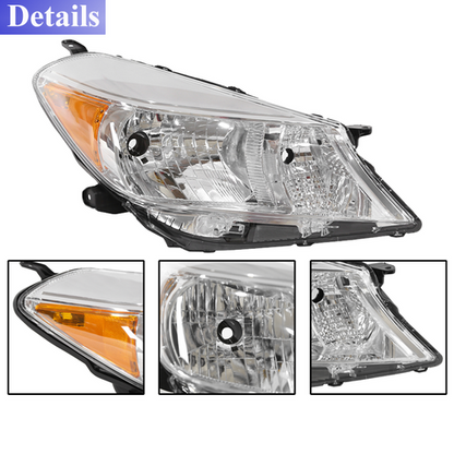 For Toyota Yaris/Vitz Hatchback 2012-2014 Chrome Headlights Left & Right Side