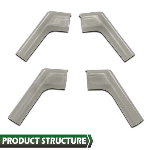 Solid Spare 4PCS Tan RV Rain Gutter Spout Long Version Left & Right Driver & Passenger