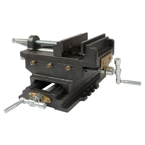 Solid Spare 6" 2 Way Clamp Machine Heavy Duty Cross Drill Press Vise Slide Metal Milling
