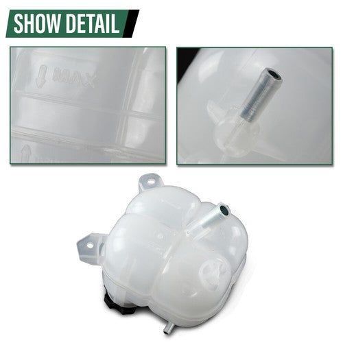 Solid Spare Coolant Reservoir Tank Fit For 2015-2017 Chrysler 200 2014-2018 Jeep Cherokee