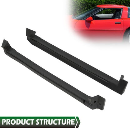 Solid Spare Fit For 1984-1996 Corvette C4 Coupe Roof Top Side Panel Weatherstrip Seal 2pcs