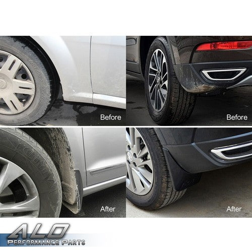 Solid Spare Fit For 2006-2010 Audi A6(C6) Sedan Front+Rear Mud Flap Splash Guard Mudguard