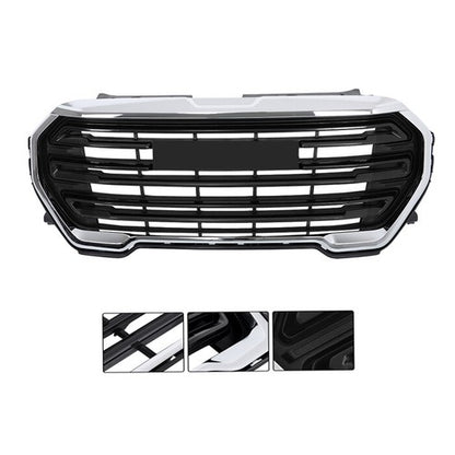Solid Spare Fit For GMC Terrain SLE/SLT 2022-23 New Front Bumper Grille Gloss Black Plastic