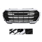 Solid Spare Fit For GMC Terrain SLE/SLT 2022-23 New Front Bumper Grille Gloss Black Plastic