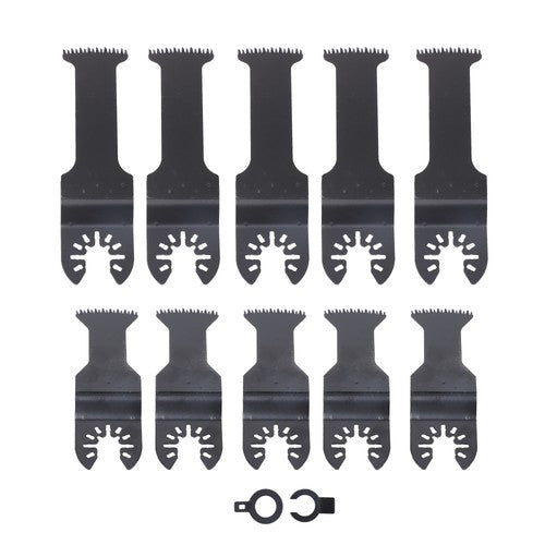 Solid Spare 10 PCS Oscillating Multitool Blades Kit Japanese Tooth Saw Blades Extra-Long