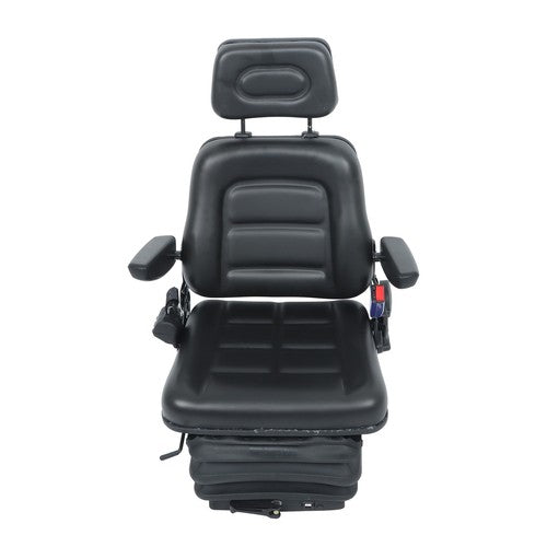 Solid Spare Suspension Adjustable Forklift & Tractor Seat Backrest Armrest Safety Belt