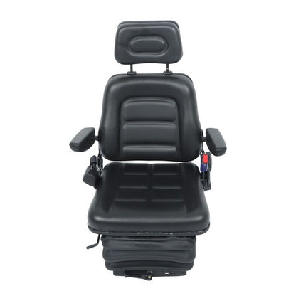 Solid Spare Suspension Adjustable Forklift & Tractor Seat Backrest Armrest Safety Belt