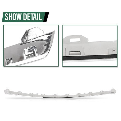 Solid Spare Front Bumper Grille Molding Fit For 2014-2016 Mercedes-Benz E250 E300 E350 E400