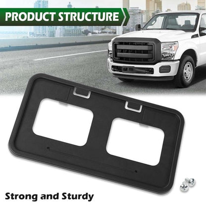 Solid Spare Fit For 11-16 F250 F350 Super Duty Front Bumper License Plate Mounting Bracket