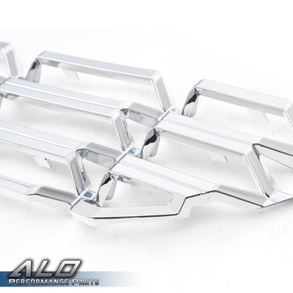 Solid Spare Fit For 16-18 Chevy Silverado 1500 Chrome Grille Overlay Snap On Insert