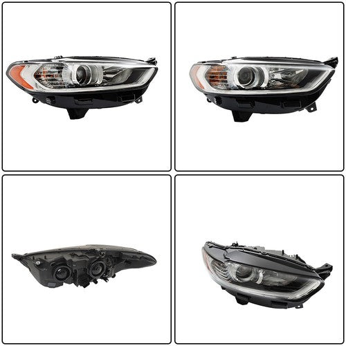 Solid Spare For Ford Fusion 2013 2014 2015 2016 Headlight Headlamp Assembly Halogen Right