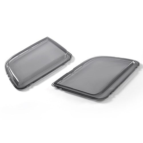 Solid Spare Fit For 2005-2009 Ford Mustang Smoke Headlight Replacement Lens Left+Right