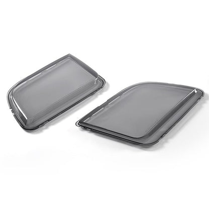 Solid Spare Fit For 2005-2009 Ford Mustang Smoke Headlight Replacement Lens Left+Right