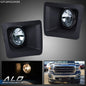 Solid Spare Fit For 14-15 GMC Sierra 1500 Bumper Fog Lights Driving Lamps Left+Right Smoke