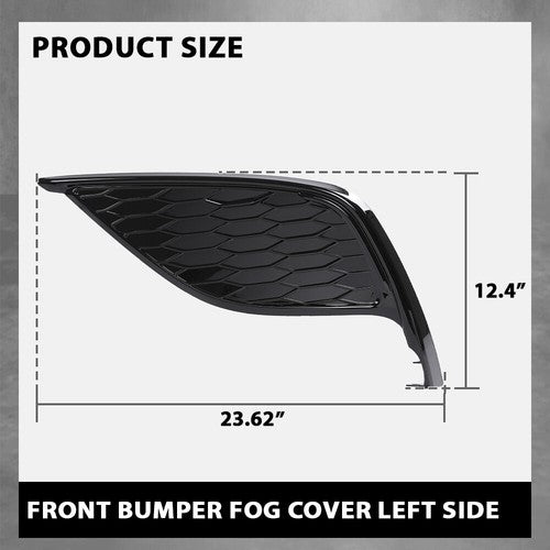 Solid Spare Fit For 21-24 Toyota Camry SE XSE Front Bumper Insert Fog Light Cover Left Side