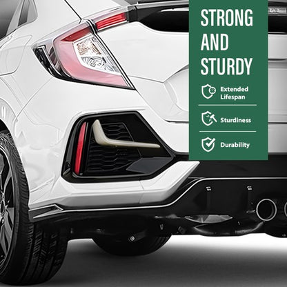 Solid Spare Rear Bumper Garnish Cover Fit For 2020-2021 Honda Civic Hatchback Left Side