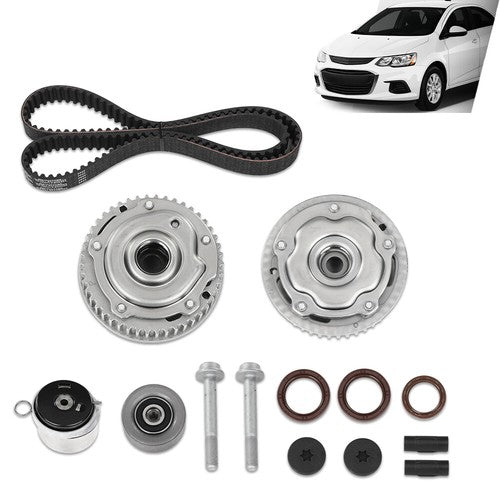 Solid Spare Timing Belt Kit VVT Sprocket Fits 2010-2018 Chevrolet Aveo Sonic Cruze 1.6L 1.8L