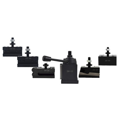 Solid Spare 6Pcs 6- 12" AXA 250-111 Wedge Type Quick Change Tool Post Holder Set For Lathe