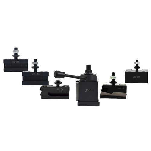 Solid Spare 6Pcs 6- 12" AXA 250-111 Wedge Type Quick Change Tool Post Holder Set For Lathe