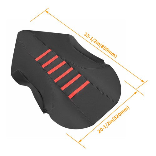 Solid Spare Red Gripper Seat Cover Anti-Slip For Suzuki Quadsport Z400 LTZ400 2003-2009 2008