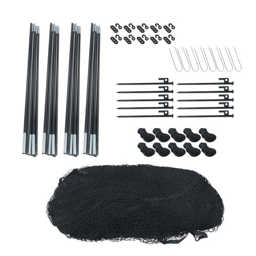 Solid Spare 33x12x10 FT Baseball Batting Cage Softball and Baseball Practice Net Heavy Duty