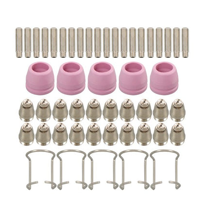 Solid Spare KIT TIPS CUT50 60Amp 50pcs SG-55 AG-60 WSD-60 Plasma Cutter Torch Consumables