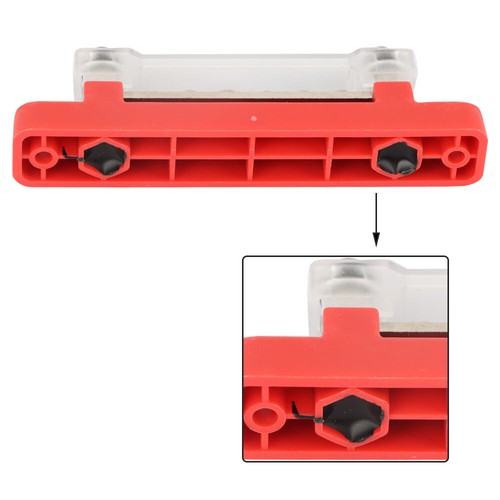 Solid Spare Red & Black Bus Bar Power Distribution Terminal Block 6 Way 48V 150A Busbar NEW