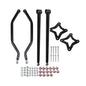 Solid Spare High Clearance Boxed Rear Radius Arms for Polaris RZR XP 1000 - Black
