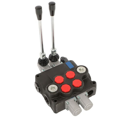 Solid Spare 2 Spool Hydraulic Directional Control Valve Open Center 32 GPM 3600 PSI NEW!