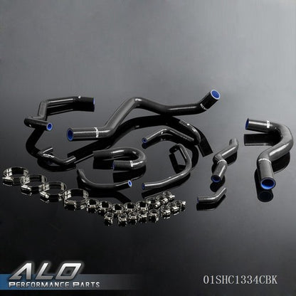 Solid Spare Silicone Radiator Hose Black Fit For 88-91 Civic/CRX EE EF/CR-X Base/DX/ HF/Si