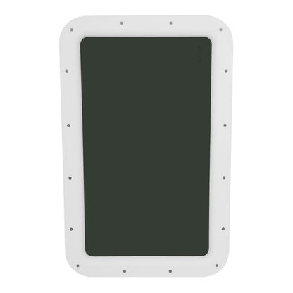 Solid Spare 15" x24" White RV Window Entry Door Tinted Glass For Universal RV Trailer Camper
