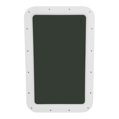 Solid Spare 15" x24" White RV Window Entry Door Tinted Glass For Universal RV Trailer Camper
