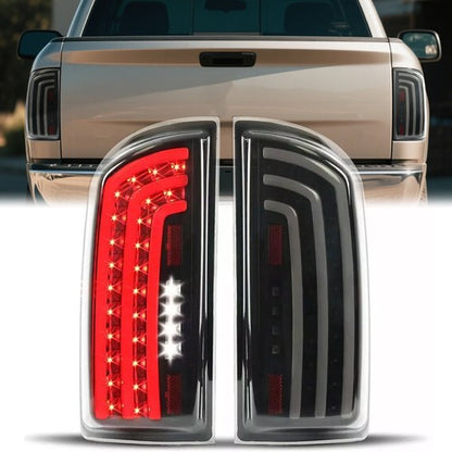 Solid Spare For 2007-2008 Dodge Ram 1500 2007-2009 Ram 2500/3500 Smoked LED Tail Lights Lamp