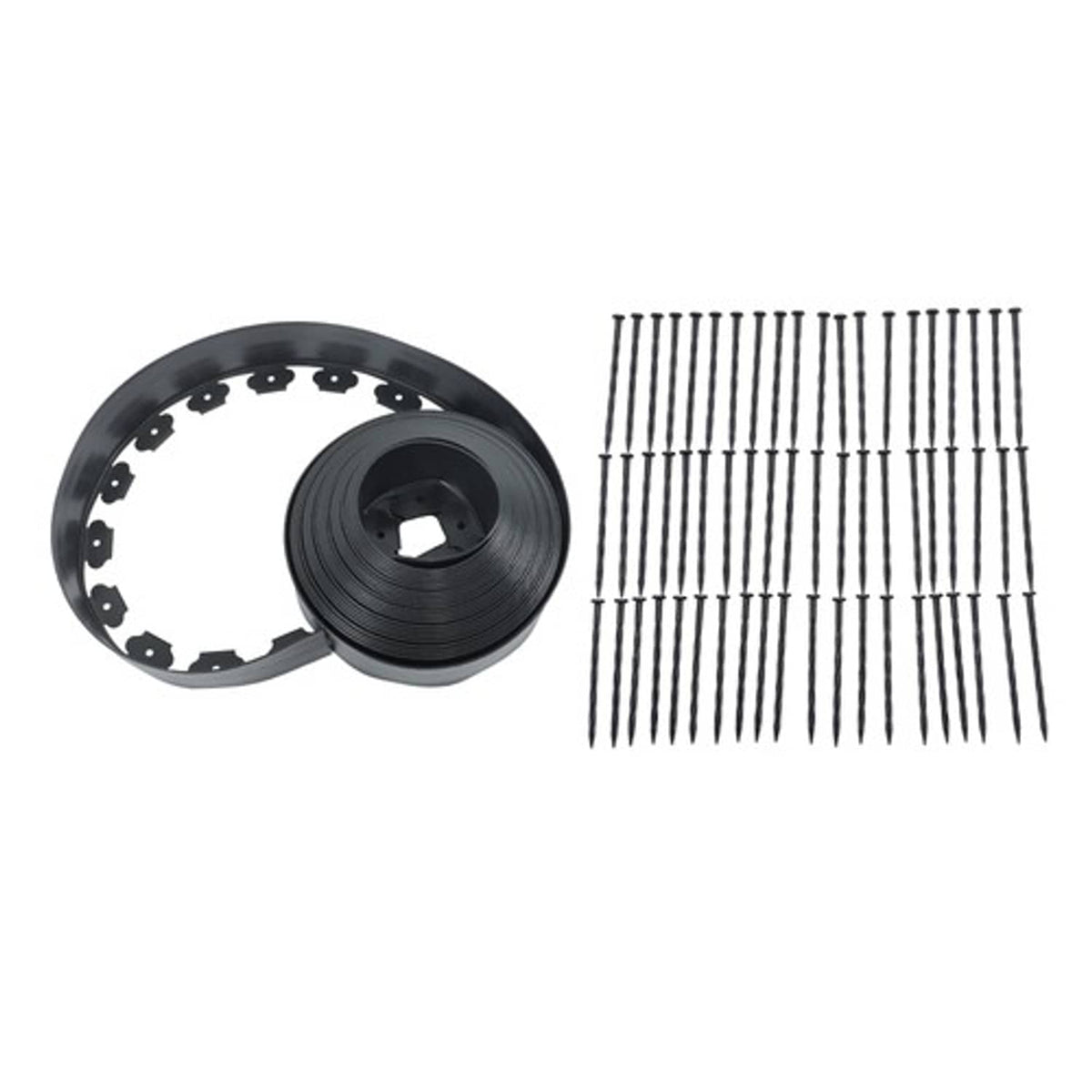 Solid Spare Garden Edging 60ft Landscape Edging with 60 Spikes for Lawn 2 Inch Tall US
