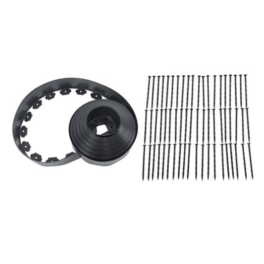 Solid Spare Garden Edging 60ft Landscape Edging with 60 Spikes for Lawn 2 Inch Tall US