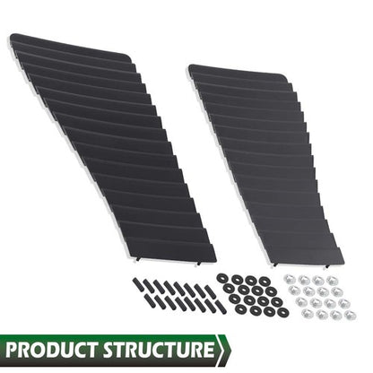 Solid Spare Fit For 1985-1990 Camaro Z28/IROC-Z IROC Hood Louvers New Reproduction Pair