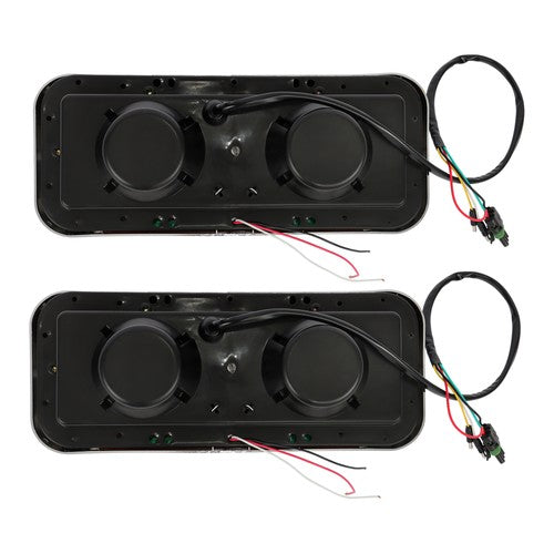 Solid Spare Pair Full Led Headlights For Kenworth T800 Peterbilt Freightliner Western Star